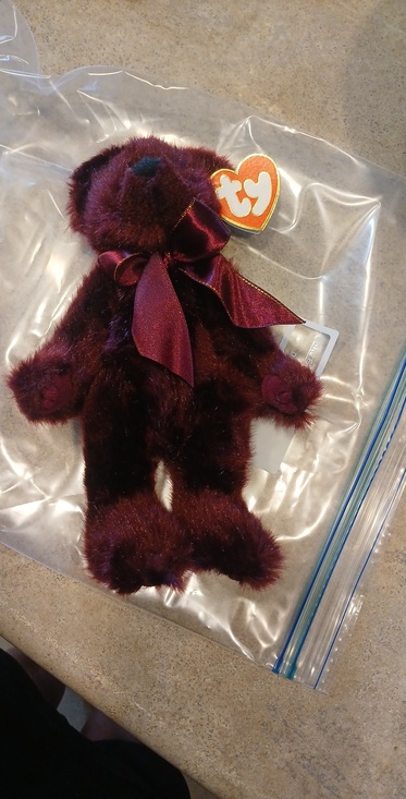 Ty Other - Ty Plush Beargundy Bear | Retired | 1993